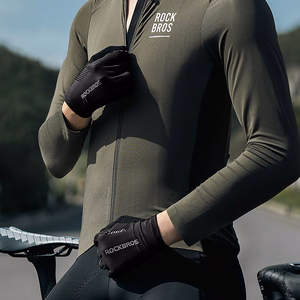 Rockbros cycling gloves spring/summer/autumn, full, size: XL - black