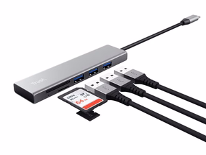 Trust Halyx USB 3.2 Gen 1 (3.1 Gen 1) Type-C 104 Mbit/s alumiini