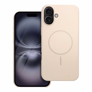 Suojakuori iPhone 16 PLUS:lle Glossy Mag Cover MagSafe-yhteensopiva valkoinen