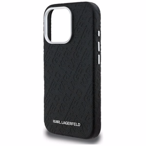 Karl Lagerfeld FW Stamped Karl MagSafe Suojakuori iPhone 16 Pro Max - musta