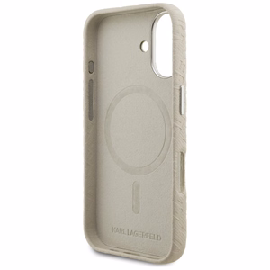 Karl Lagerfeld FW Stamped Karl MagSafe Suojakuori iPhone 16 - beige