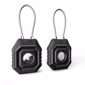 Tech-Protect Kevlar Seal -suojakuori Apple AirTag 1/2:lle - musta
