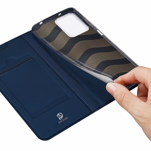 Dux Ducis Skin Pro Suojakuori Xiaomi Redmi Note 12:lle läppäkansi kortti Lompakko jalusta sininen