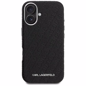 Karl Lagerfeld FW Stamped Karl MagSafe Suojakuori iPhone 16 - musta