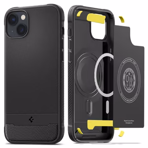 Spigen Rugged Armor Mag Case MagSafe -kotelo iPhone 14:lle - Matta musta