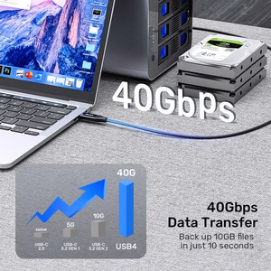 UNITEK USB-C 4.0 PD 100W 40 GBPS 8K 2M kaapeli