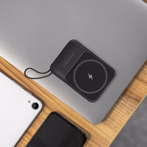 Krüger&Matz magneettinen langaton varavirtalähde kaapelilla, 10000 mAh, sininen