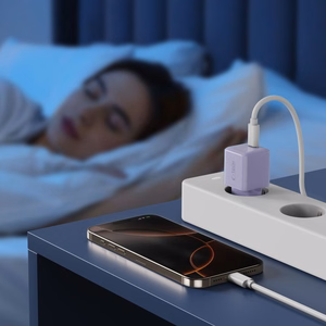 Tech-Protect NCM25 USB-C PD 25W Seinälaturi - Violetti