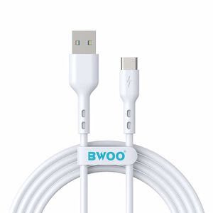 BWOO Cable USB - USB-C 2m 3A white