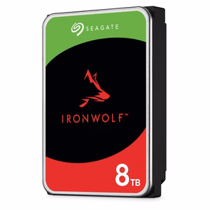 Seagate IronWolf sisäinen kiintolevy 8 TB 256 MB 3.5" Serial ATA III (ST8000VN004)