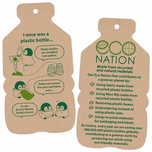 Eco Nation ympäristöystävällinen delfiinipehmolelu, 38 cm
