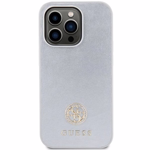 GUESS Suojakuori IPHONE 15 Prolle GUHCP15LPS4DGPS (Strass Metal Logo) hopeinen