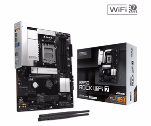 ASROCK AMD B850 Socket AM5 ATX RAM DDR5-SDRAM 4xSlots Wi-Fi Yes Bluetooth Yes B850ROCKWIFI7 (Mainboard)