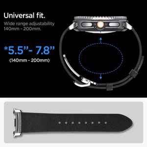 Spigen Enzo Samsung Galaxy Watch 8/Classic (40/44/46mm) musta