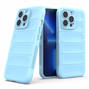 Magic Shield Kotelo iPhone 13 Pro joustava panssarisuojattu suojus vaaleansininen