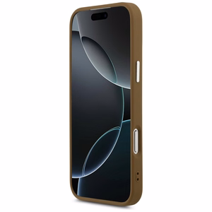 Guess Triangle Logo MagSafe -suojakuori iPhone 17 Pro - ruskea
