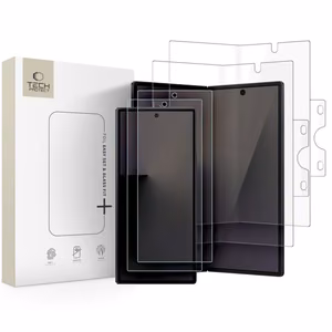 Suojasetti Samsung Galaxy Z Fold 8 Ultra -mallille: 2x Tech-Protect Glass Fit+ karkaistua lasia ja 2x Tech-Protect Hydro Flex+ 4in1 hydrogeelikalvoa
