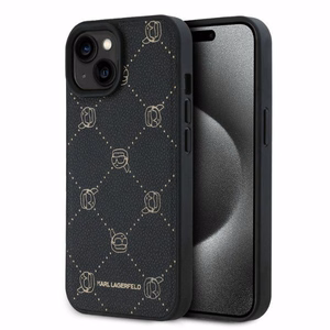 Karl Lagerfeld MagSafe Karl Head Suojakuori iPhone 15:lle - Musta