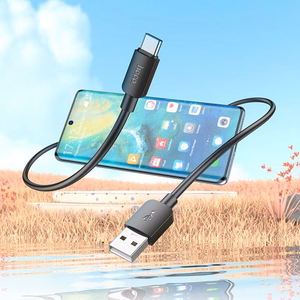Hoco USB-A - USB-C -kaapeli PD 2,4A 27W 1 m X96 musta