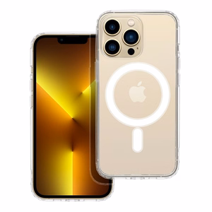Suojakuori iPhone 13 PRO:lle Clear Mag Cover (STR) yhteensopiva MagSafen kanssa läpinäkyvä