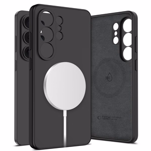 Tech-Protect Silicone MagSafe suojakuori Samsung Galaxy S26 Ultra:lle musta