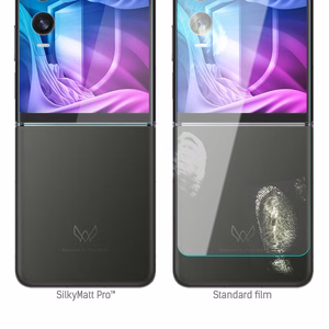 Tecno Phantom V Flip2 (front) – 3mk Silky Matt Pro puhelimen näytönsuoja