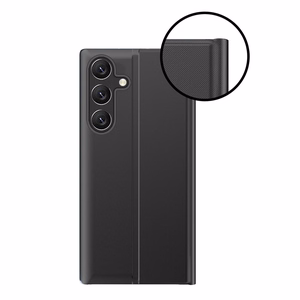 New Sleep Case Suojakuori Xiaomi Redmi Note 12 5G / Poco X5 5G:lle kippujalustan kanssa musta