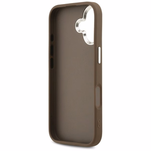 Guess 4G Big 4G Classic Logo Suojakuori iPhone 17:lle - ruskea ja hopeinen
