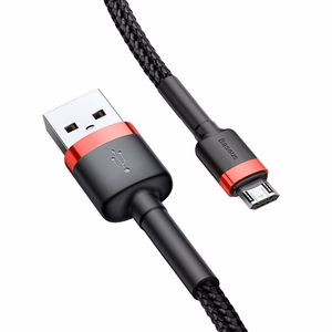Baseus Cafule Micro USB -kaapeli 1,5A 2 m (punainen ja musta)