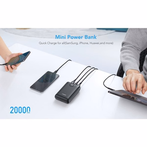 VEGER varavirtalähde 20000 mAh PD QC3.0 2A 22,5W S20 (W2053) musta