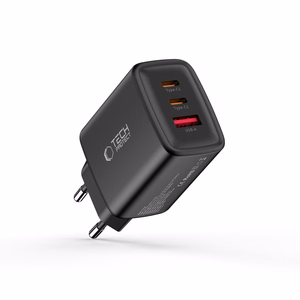 Tech-Protect NCA65W-GAN 3-Port 65W Wall Charger - Black