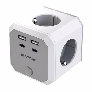BlitzWolf BW-EC2 8-in-1 virtakuutio (4xAC / 2 x USB-A / 2 x USB-C)