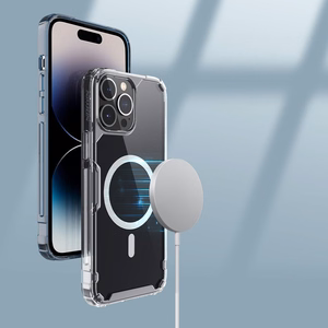 Nillkin Nature Pro -magneettinen panssarikotelo MagSafe iPhone 15 Pro - valkoinen