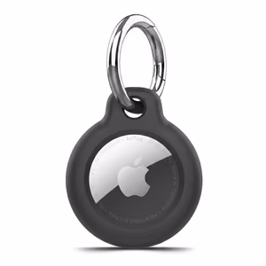 Tech-Protect Rough Suojakuori Apple AirTag renkaalla - Musta