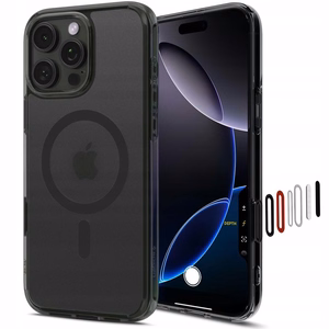 Spigen Ultra Hybrid Suojakuori iPhone 16 Pro:lle - musta