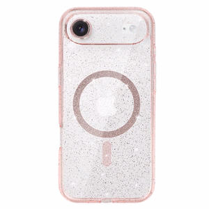 Glitter MagSafe Suojakuori iPhone 17 Air:lle vaaleanpunainen kirkas