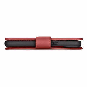 iCarer Lompakko Kotelo 2in1 Cover iPhone 14 Pro Max Nahka Flip Cover Anti-RFID Punainen (WMI14220728-RD)
