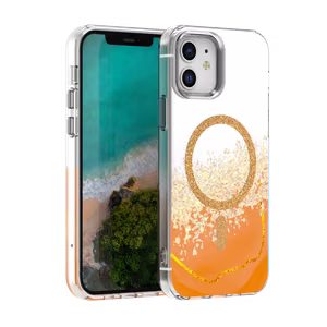Epoxy Mag suojakuori iPhone 12 / 12 Pro 6,1" oranssi