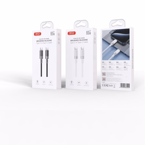 XO kaapeli NB-Q282B PD USB-C - USB-C 1,0m 60W, valkoinen