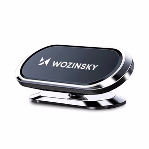 Wozinsky itseliimautuva Magneettinen auton kiinnike 360 kojelautaan hopeinen (WMH-06)