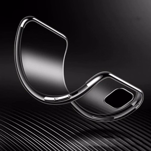 Clear Color Case Gel TPU Electroplating frame Cover for Xiaomi Mi 11 red