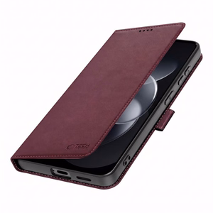 Tech-Protect Wallet case for Xiaomi Redmi Note 17 Pro 5G - burgundy