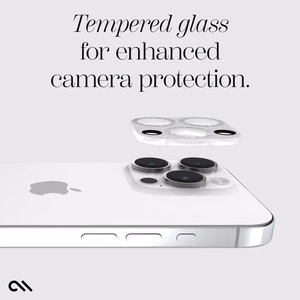 Case-Mate Sparkle Lens Protector tempered-glass camera-lens protector for iPhone 15 Pro / 15 Pro Max, Twinkle pattern
