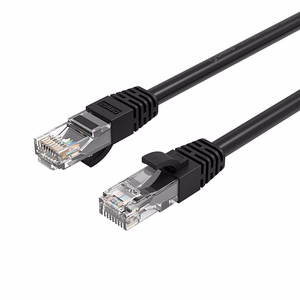 Orico PUG-C6 CAT6 1000Mbps RJ45 Ethernet-verkkokaapeli LAN pyöreä 2m - musta