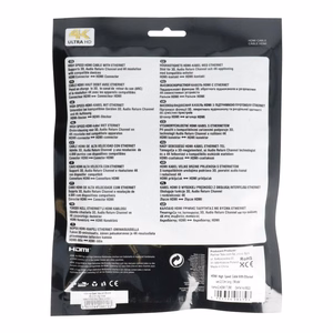 HDMI - HDMI 4K 60Hz High Speed Ethernet ver. 2.0 BLISTER kaapeli 3 m musta