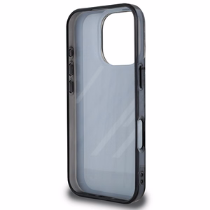BMW Motosport IML Random Stripes Suojakuori iPhone 16 Pro:lle - musta