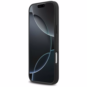 Mercedes Plain Smooth Nahkainen MagSafe Suojakuori iPhone 17 Pro Max:lle - Musta