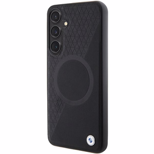 BMW BMHMS24S23RTPK S24 S921 musta/musta kovakuori Signature Leather Half Textured & Circle MagSafe
