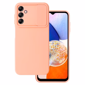 Camshield Soft suojakuori Samsung Galaxy A14 4G/5G:lle lohenpunainen