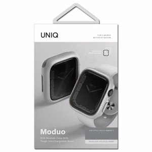 Uniq Moduo kotelo Apple Watch 4/5/6/7/8/SE/SE2 40/41mm - liituharmaa